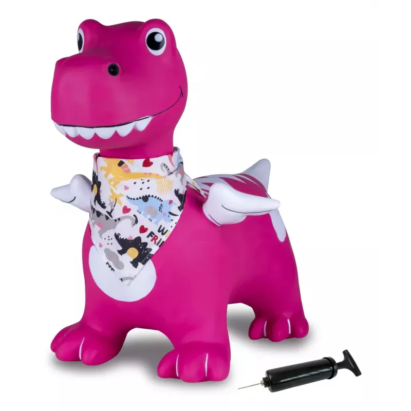 Brinquedo saltitante Jamara HoppyDoo Dino com asas rosa com bomba 466008