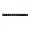 Patch panel Lanberg FOP1-12SD-LQB 1U aço preto montagem em rack
