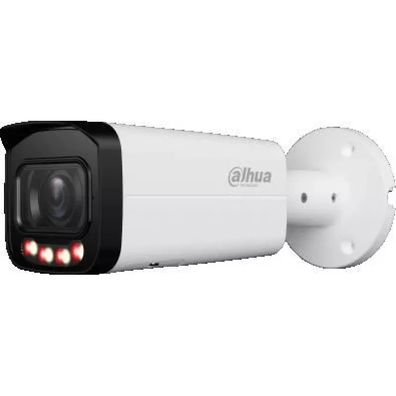 Câmara de vigilância IP DAHUA IPC-HFW2449T-ZAS-IL — 4 MP, zoom motorizado 2,7–13,5 mm, IP67/IK10, PoE, IR/LEDs brancos