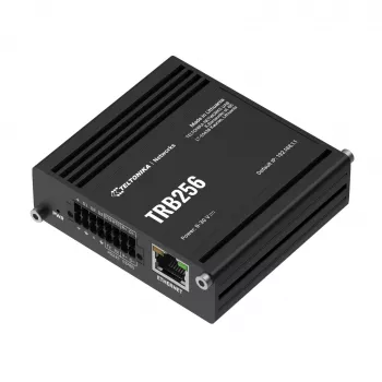 Router LTE M1/NB-IoT | TRB256 | 10/100 Mbit/s | Ethernet LAN (RJ-45) 1 porta | Suporte Mesh Não | MU-MiMO Não | 4G