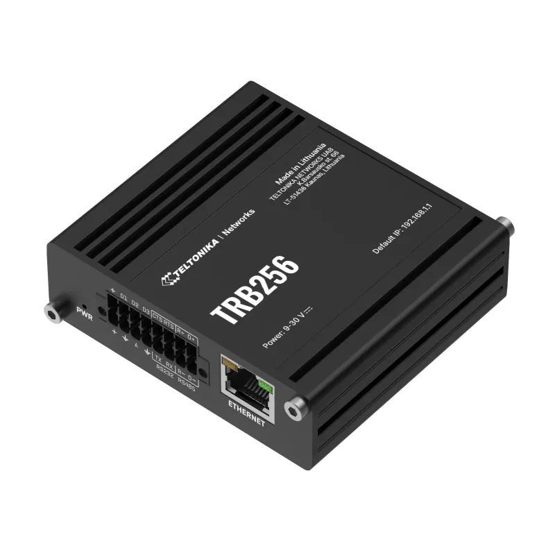Router LTE M1/NB-IoT | TRB256 | 10/100 Mbit/s | Ethernet LAN (RJ-45) 1 porta | Suporte Mesh Não | MU-MiMO Não | 4G