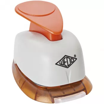 Punção decorativa WEDO Heart Shape cinzento laranja