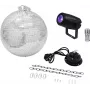 Conjunto de bola de discoteca LED EUROLITE 20000562 — bola de espelhos de 30 cm com motor e iluminação LED integrada