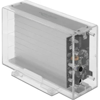 Caixa para HDD/SSD DeLOCK 42624 transparente 2,5/3,5 polegadas