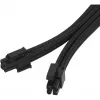SilverStone SST-PP07E-EPS8B cabo de extensão EPS de 8 pinos para EPS/ATX de 4+4 pinos, 30 cm, preto