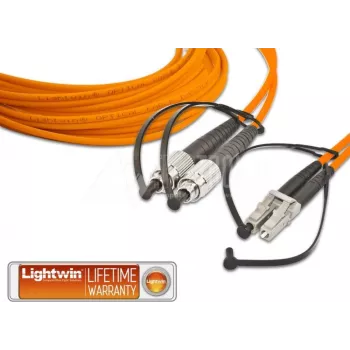 Lightwin cabo de patch de fibra ótica duplex de alta qualidade, MM OM2, FC - LC (LDP-50 FC-LC 10.0)