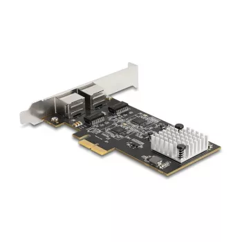 Placa de rede DeLOCK 81261 PCI Express x2, 2 x RJ45 5 Gigabit LAN