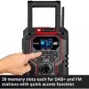 Rádio portátil EINHELL TE-CR 18 Li DAB+ FM Bluetooth USB, a bateria (compatível com TE-CR 18 Li)