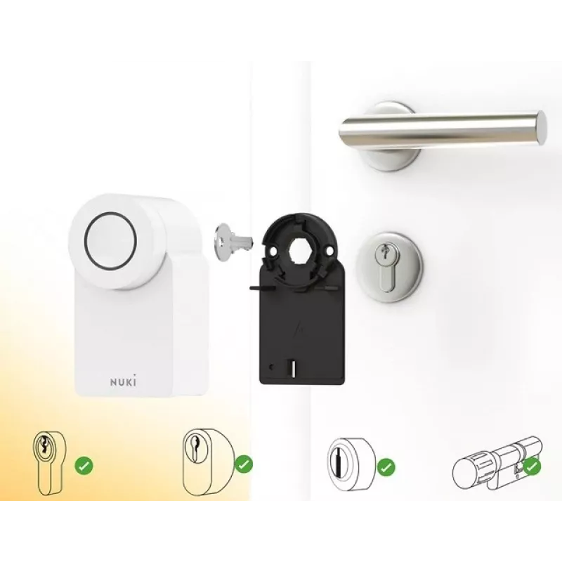 Nuki Smart Lock Go (2025) 221148 fechadura inteligente para porta, Bluetooth, Wi-Fi e Matter