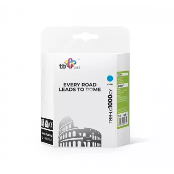 Tinta TBB-LC1000CY (Brother LC1000CY) ciano 100% nova