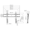 Suporte de parede Vogels PFW 6810 para 55-80 polegadas, máx. 75 kg, Preto