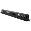 Caixa de cabos Alantec PK008 Organizador de parede 1U preto Metal/Plástico