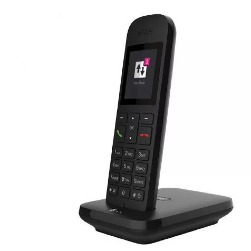 Telekom Sinus 12 telefone sem fios DECT com identificação de chamadas, preto