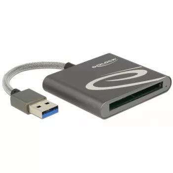 Leitor de cartões DeLOCK 91525 USB 3.2 Gen 1 cinzento