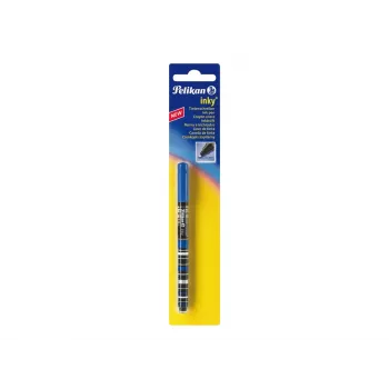 Caneta de tinta permanente Pelikan Inky preto-azul 0,5 mm escrita