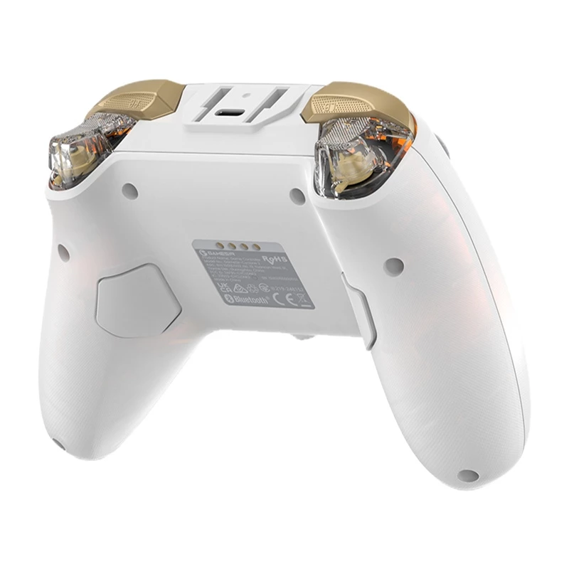 Comando sem fios GameSir Cyclone 2 HRG1001 — Bluetooth, design ergonómico, branco