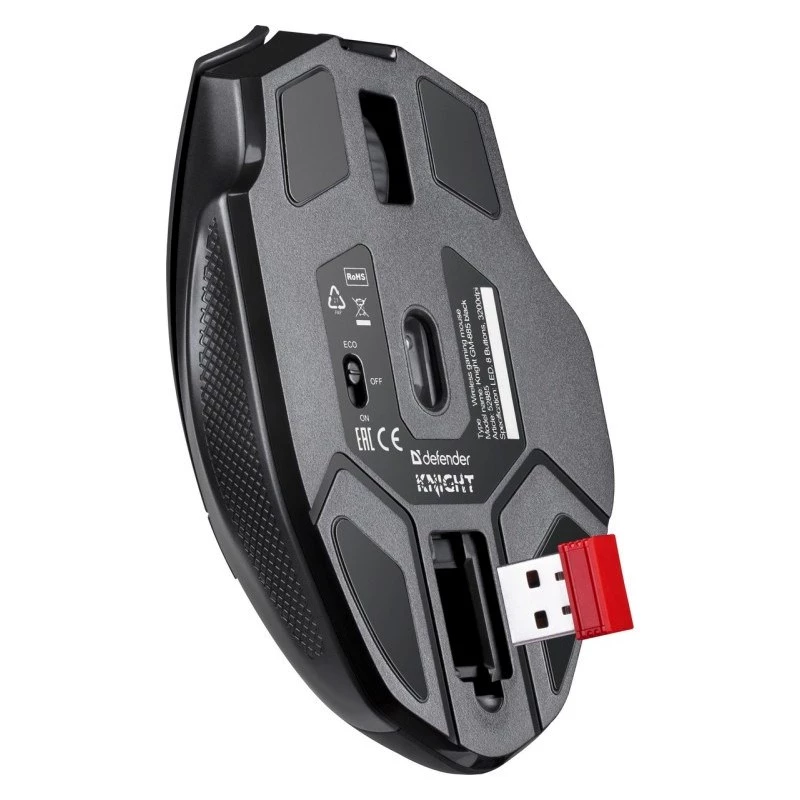 Rato DEFENDER GM-885 KNIGHT RF WIRELESS 3200dpi 8P preto