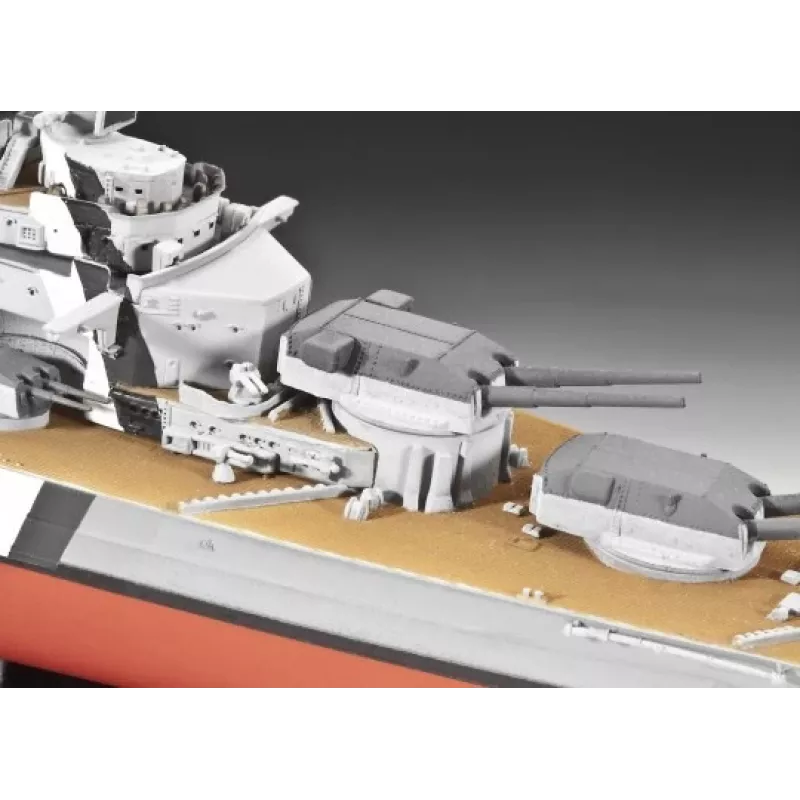 Maquete de navio de guerra Revell Bismarck 1:700