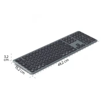 Teclado multi-dispositivo WK-550 WK-550 preto