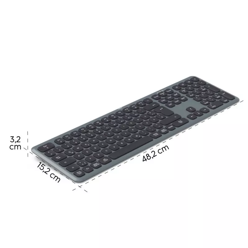 Teclado multi-dispositivo WK-550 WK-550 preto