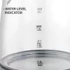 Maestro MR-062-BLACK chaleira elétrica de vidro, 1630 W, 1,2 L
