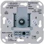 JUNG 211 GDE interruptor rotativo, acabamento metálico, 230–240 V AC, 50 Hz