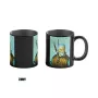 Caneca com revelação por calor Good Loot The Witcher 3 Game Art Chronicles - Geralt & Vincent van Gogh 450 ml preta