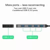 Hub USB Green Cell HUB-GC-C4A — hub USB-C 3.0 de 4 portas