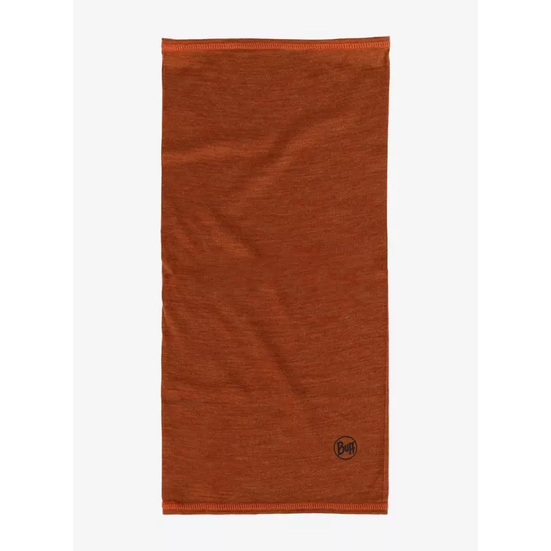 Buff aquecedor de pescoço multifuncional leve de lã merino - canela
