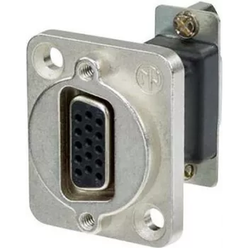 Adaptador D-SUB Neutrik conector fêmea D-SUB 15 polos - conector fêmea D-SUB 15 polos NADB15FF 1 unid. (NADB15FF)