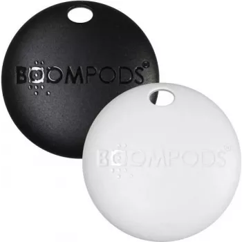 Localizador de objetos Boompods BOOMTAG preto branco duração da bateria 8760h