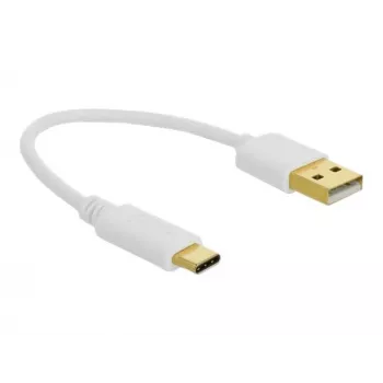 Cabo de carregamento USB DeLOCK Type-A para USB Type-C 15 cm