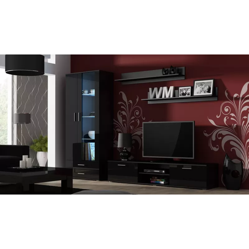 Suporte de TV Cama SOHO 180 preto/preto brilhante