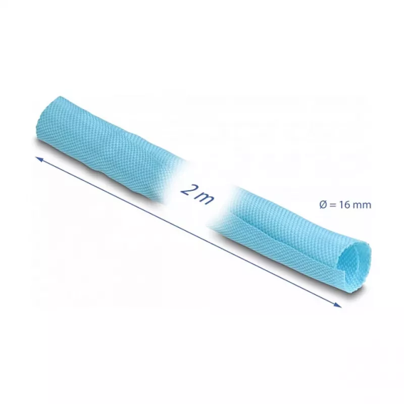 Bainha de cabo DeLOCK 20877 azul 1,7 cm poliéster 2000 mm