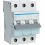 Hager MCN363. Corrente nominal: 63 A. Tipo: característica C, número de módulos (máx.): 3 módulos. Largura: 52,5 mm, profundidade: 70 mm, altura: 83 mm (MCN363)