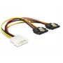 Cabo de alimentação interno DeLOCK 85237 0,2 m Molex para 2 x SATA