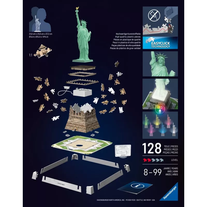 Puzzle 3D Estátua da Liberdade
