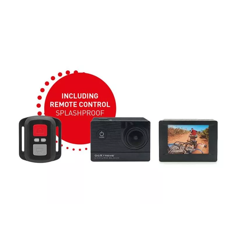 Easypix GoXtreme Enduro Preto - Câmara de ação - montável - 4K / 30 fps - 8,0 MPix - Wi-Fi - à prova de água até 30 m - Preto
