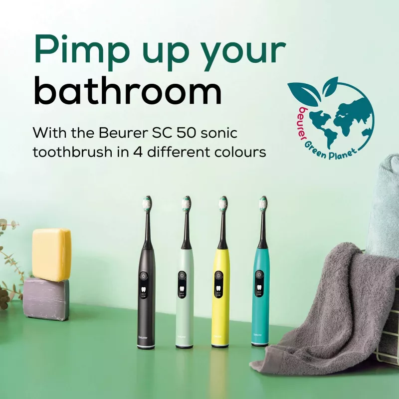 Escova de dentes elétrica sónica Beurer Splashy lemon SC50 SC50LEMON