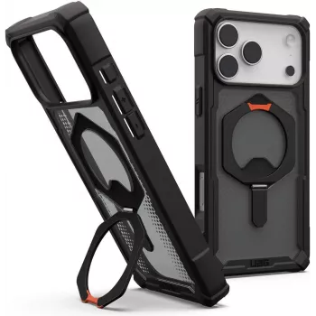 UAG Urban Armor Gear Plasma XTE MagSafe Kickstand Capa | Apple iPhone 17 Pro Max | preto/laranja pop | 114528114097 (114528114097)