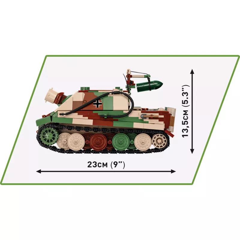 Conjunto de construção Cobi 38 cm Sturmmörser Sturmtiger 1100 peças