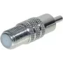 Adaptador F fêmea para RCA macho ShiverPeaks 85326 – adaptador coaxial de ficha F para áudio/vídeo RCA