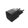 Carregador USB-C de viagem FIXED FIXC25M-C-BK, cabo fixo, 25 W, compacto