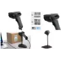 Leitor de códigos de barras com fio Safescan 330-W (Modelo 140-0747) — 1D & 2D, área de trabalho 3–35 cm