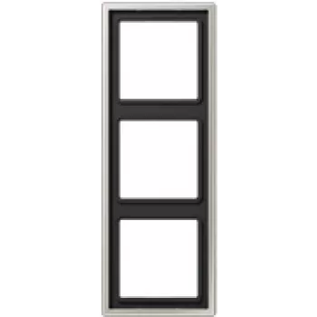 JUNG ES 2983 - preto - aço inoxidável - aço inoxidável - sem parafusos - JUNG - 81 mm - 223 mm