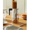 Máquina de café expresso Alessi MT18/3 Ossidiana, aço inoxidável, alumínio, 3,5 x 18,5 x 40,5 cm