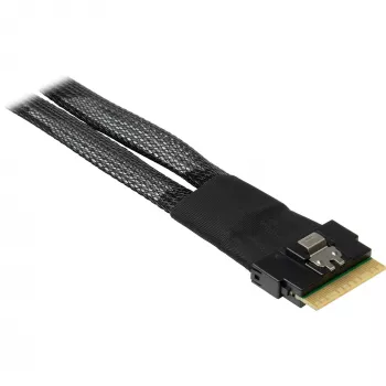Cabo INTER-TECH SFF-8654-8i para 2× SFF-8654-4i, 70 cm cabo split interno
