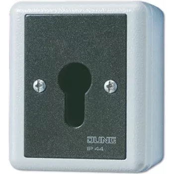 JUNG 833.18 G - interruptor de chave - 1P - cablado - preto - branco - termoplástico - IP44