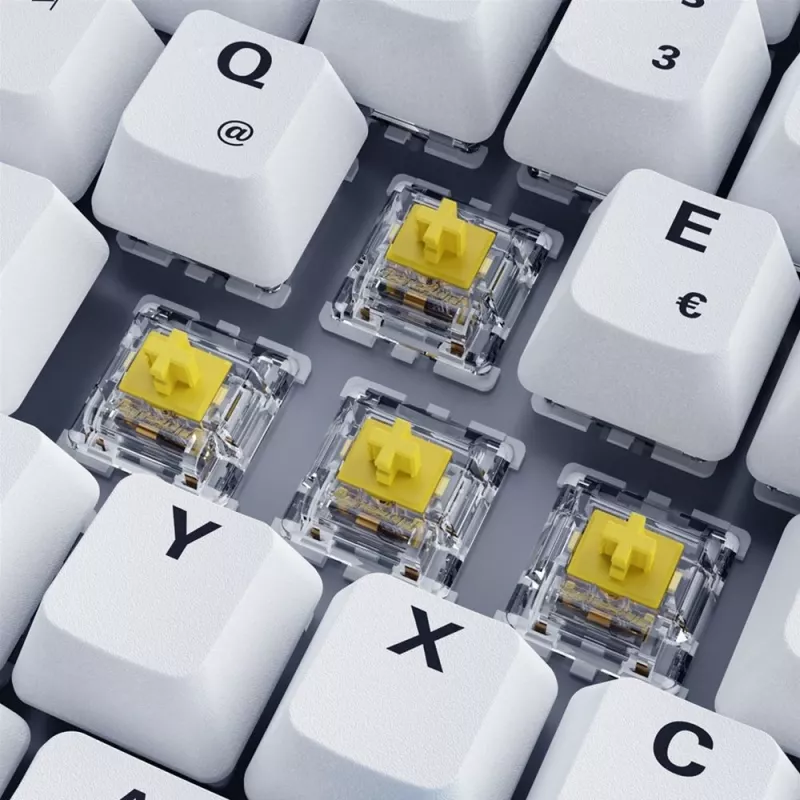 Teclado Sharkoon SKILLER SGK50 S3 PBT gaming USB QWERTZ alemão branco