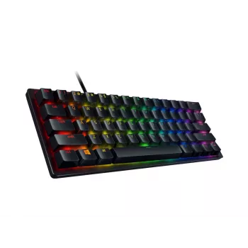 Teclado de gaming Razer Huntsman Mini 60% Opto-Mechanical Purple Switch RGB LED NORD com fios